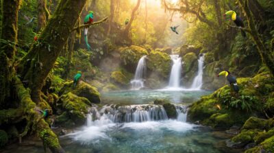 Emerald Canyon Springs Wallpaper